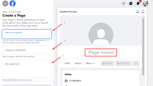 How to create a facebook page