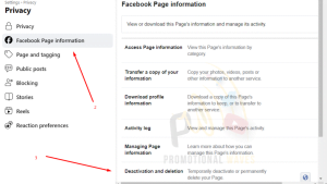 How to delete facebook page